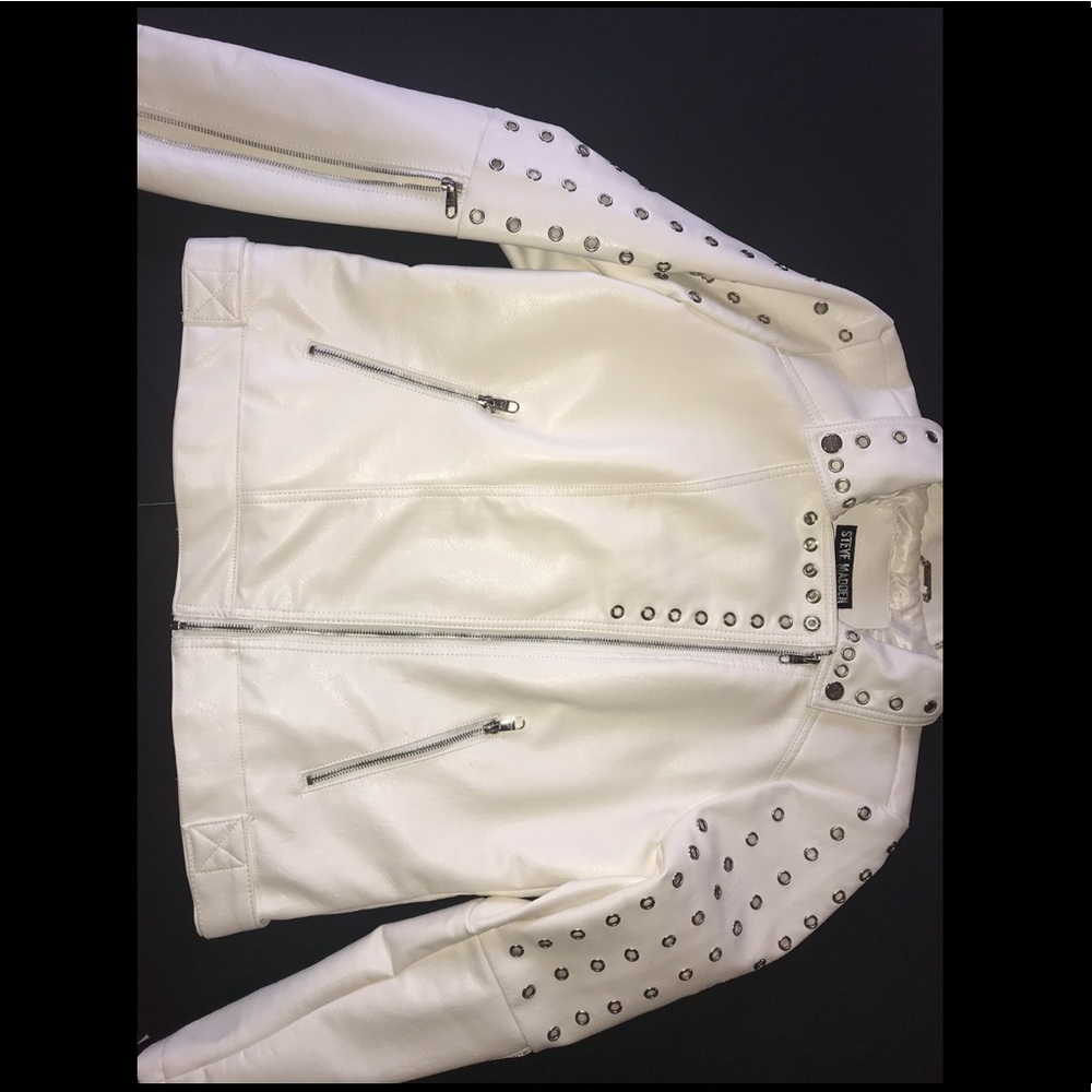 Steve Madden Motto jacket with zipper details